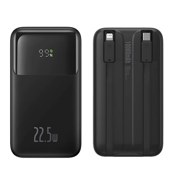 Baseus Comet Series 10000mAh 22.5W Hızlı Şarj Dijital Göstergeli Powerbank - Beyaz