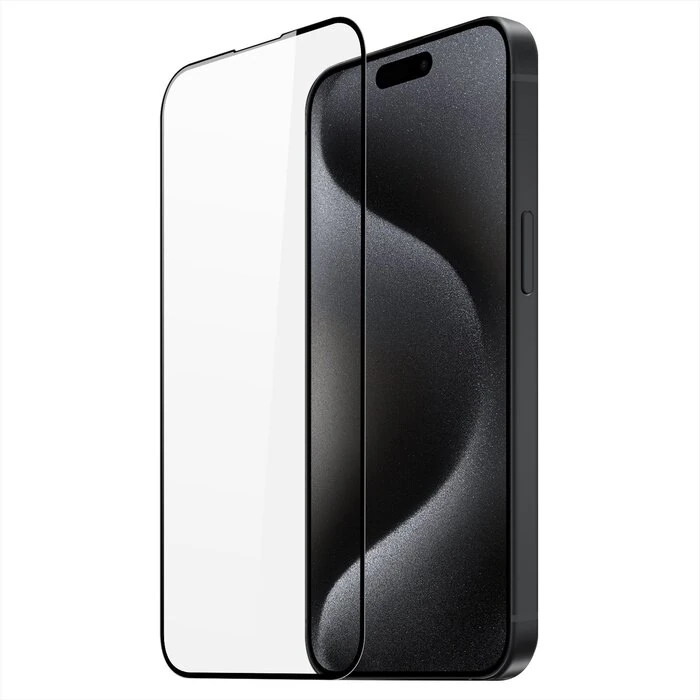 Dux Ducis iPhone 15 Pro Max Full Kaplama Tempered Cam Ekran Koruyucu - Siyah