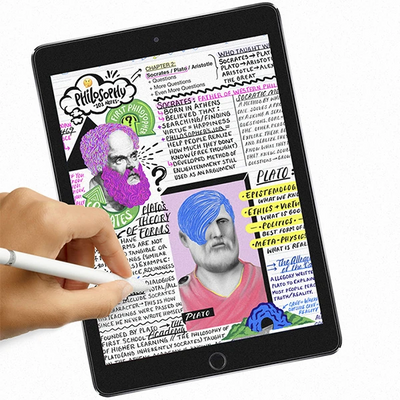 Ally İPad 9.7 İnch Paper Like Film Darbe Emici Pet Ekran Koruyucu iPad 5/6/7/8