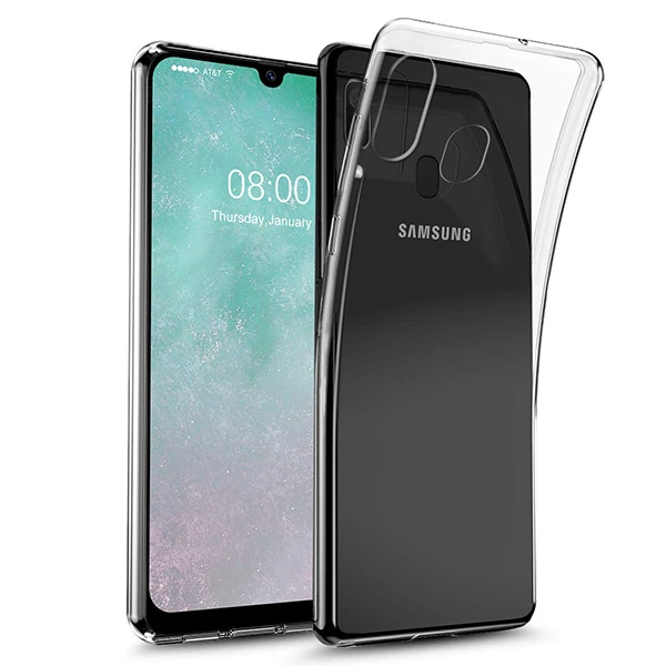 Ally Sm Galaxy A20/A30 Ultra Koruma Soft Şeffaf Silikon Kılıf - Şeffaf 2