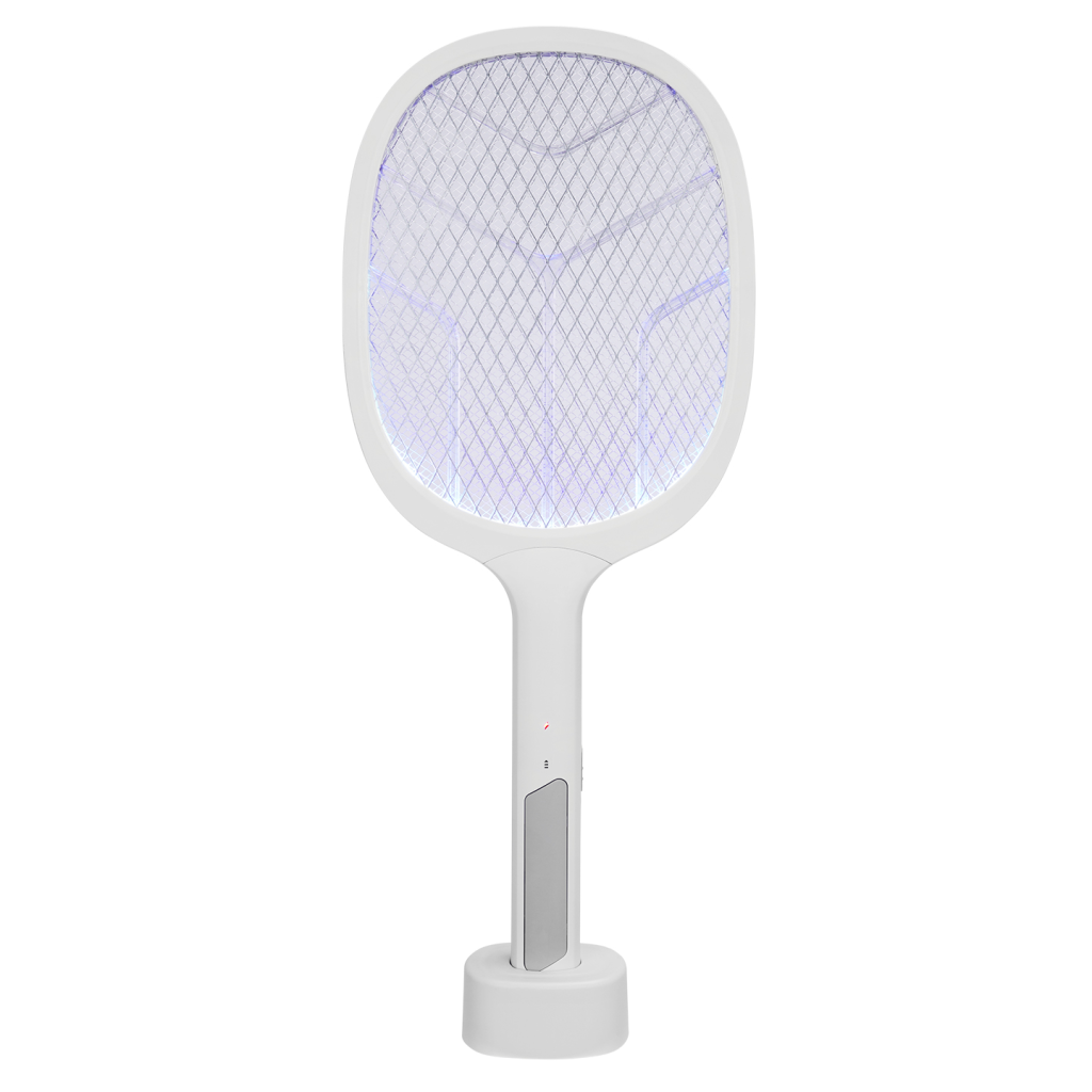 Asonic Asonıc AS-A25 Beyaz-Gri 3000V Raket Tipi UV Mor Işıklı 1200mAh Bataryalı Şarj Edilebilir Sinek Öldürücü(1923)
