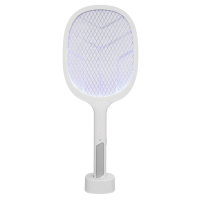 Asonic Asonıc AS-A25 Beyaz-Gri 3000V Raket Tipi UV Mor Işıklı 1200mAh Bataryalı Şarj Edilebilir Sinek Öldürücü(1923)