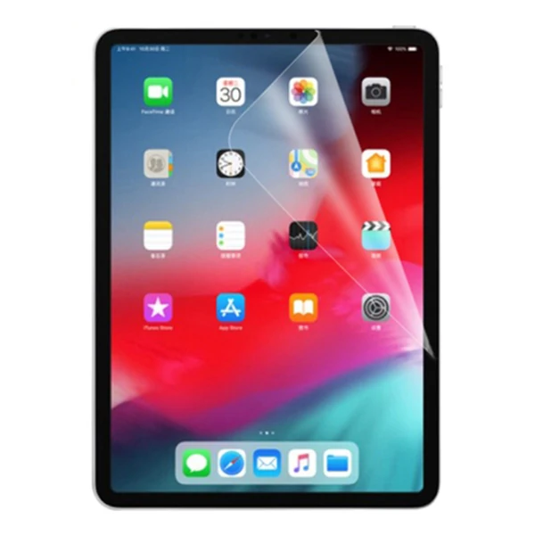 Gor Apple iPad Pro 12.9 (2021)- (2020)- (2018) Darbe Emici Ekran Koruyucu - Şeffaf 2