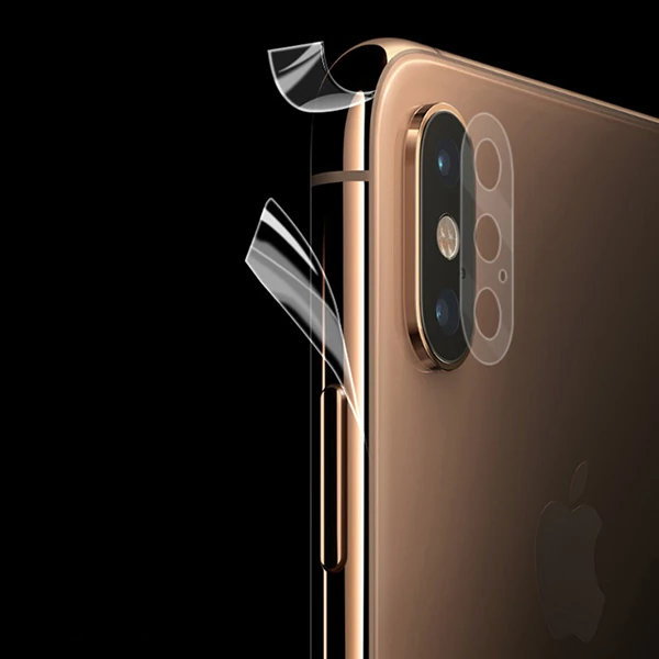 İphone Xs Hidrojel Hayalet Yan Alt Üst Kamera Kaplama - Şeffaf 2