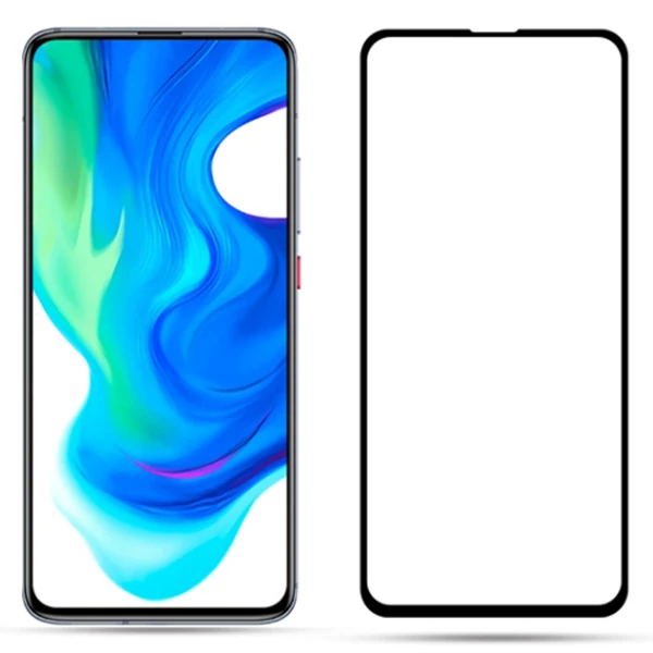 Xiaomi Poco F2 Pro 3D Full Glue Tempered Cam Ekran Koruyucu - Siyah