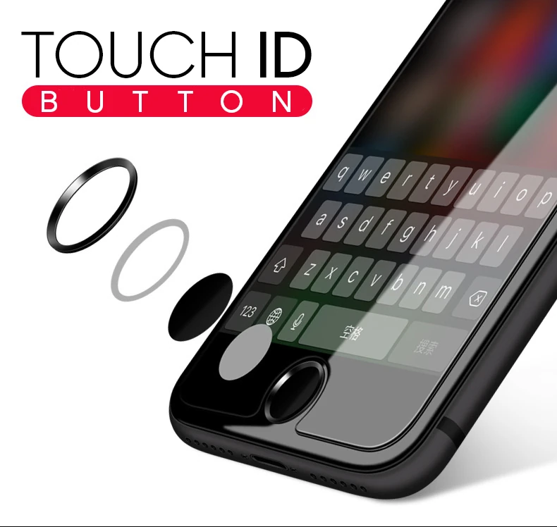 İPhone 5s66plus 6s6s Plus77plus 88plus Touch İd Tuşu - Kırmızı