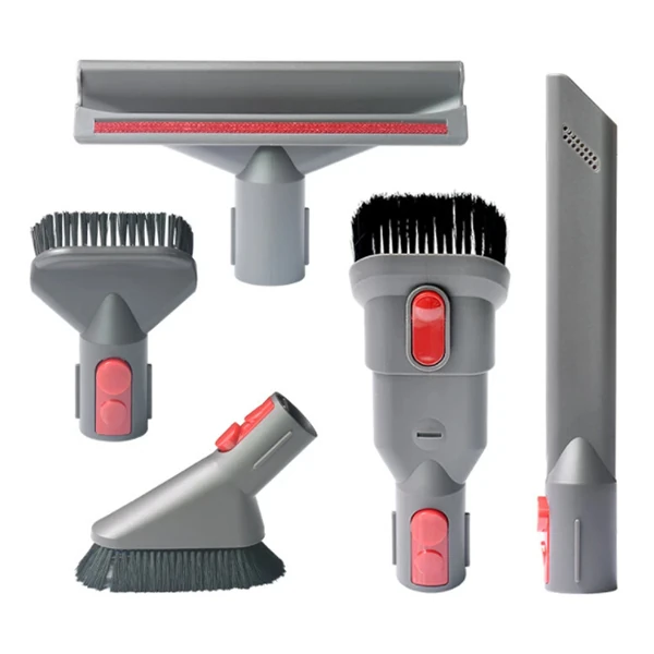 Dyson V7 V8 V10 İçin 5 Parça Fırça Aksesuar Seti - Gri