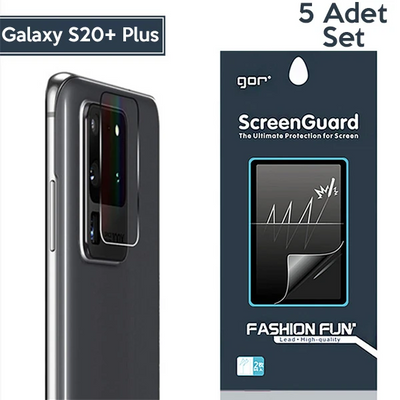 GOR Samsung Galaxy S20+Plus Kamera Lens Koruyucu 5 Adet