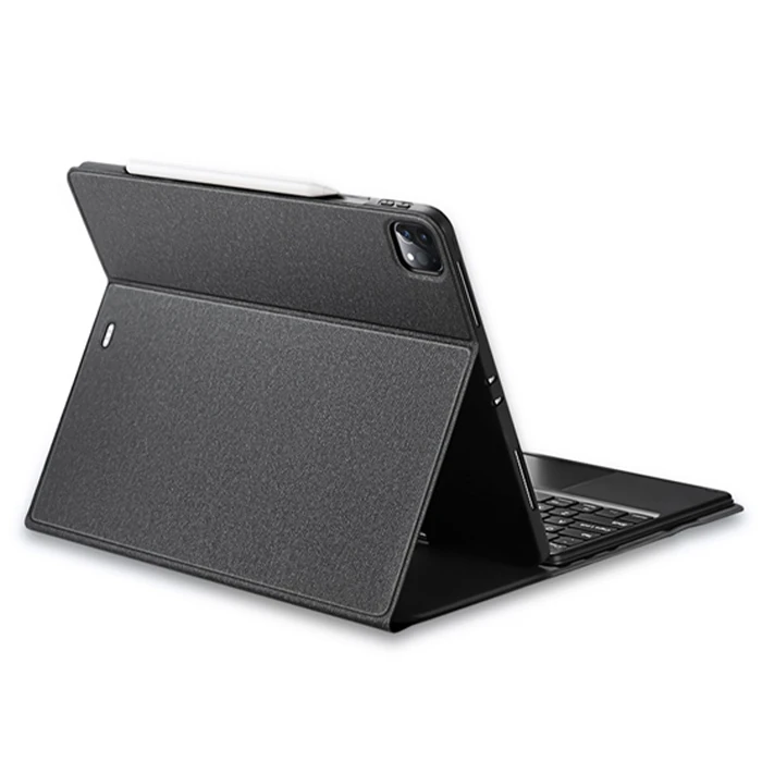 Dux Ducis iPad Pro 12.9 (2020/2021/2022) TK Series Kablosuz Bluetooth Klavye Touchpad Kılıf - Siyah