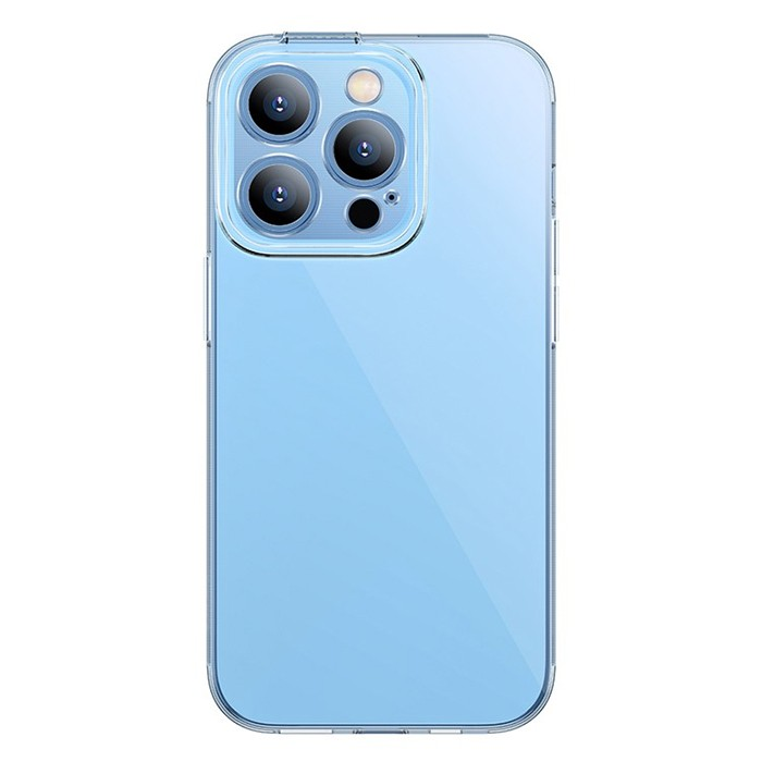 Baseus Simple Case iPhone 14 Pro 6.1 Kamera Korumalı İnce Silikon Şeffaf Kılıf - Şeffaf 2