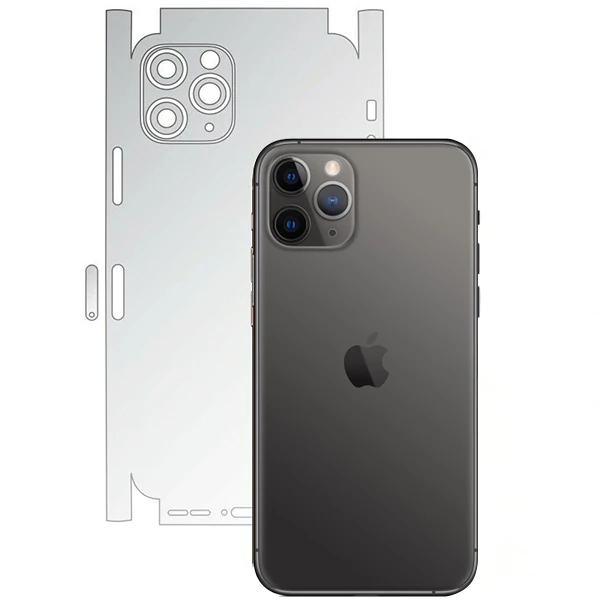 İPhone 11 Pro Max 6.5 Hidrojel Hayalet Arka Yan Tam Kaplama Koruyucu Film - Şeffaf 2