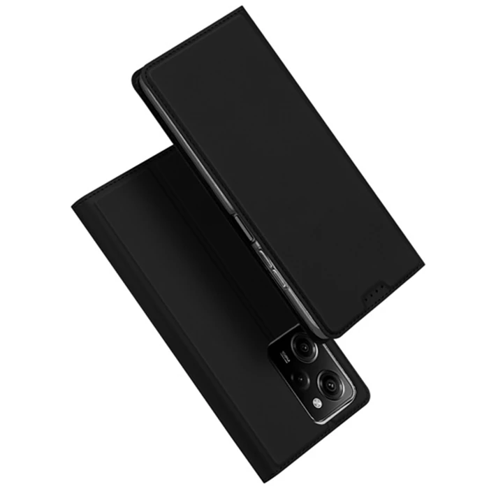 Dux Ducis Xiaomi Poco X5 Pro 5G Kılıf Skin Pro Series Flip Cover Kapaklı Kılıf - Siyah