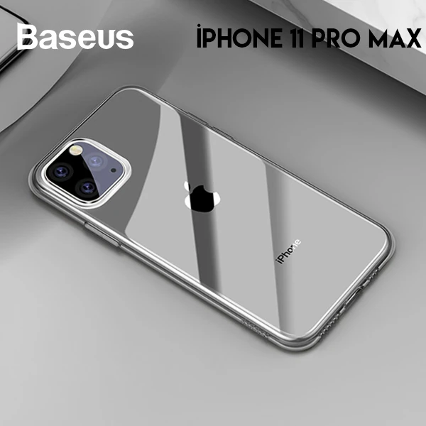 Baseus Simplicity Series iPhone 11 Pro Max 6.5 Kılıf Şeffaf Gel Silikon Kılıf - Şeffaf 2