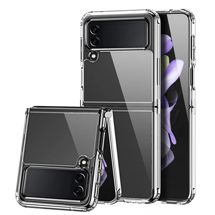 Dux Ducis Crystal Clin Series Samsung Galaxy Z Flip3 5G Shockproof Şeffaf Silikon Kılıf - Şeffaf 2