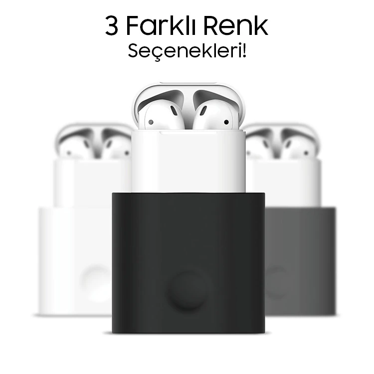 Ally Apple Airpods Boş Şarj Standı - Siyah