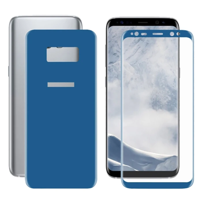 Ally Samsung Galaxy S8 İçin Kavisli Full Ön Arka Cam Koruyucu - Gold