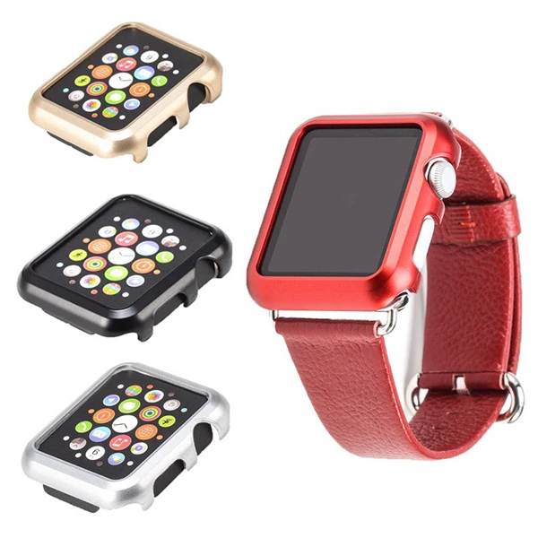 Ally Apple İwatch 2-3 38mm Lazer Kaplama Pc Kılıf - Kırmızı