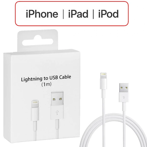 İPhone 14-13-12-11 XR XS 8-7 Lİghtİng 1metre Usb Şarj Kablosu - Beyaz