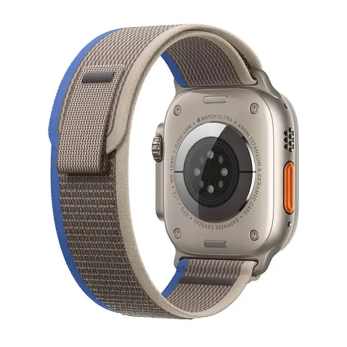 Ally Apple Watch 7-8 41mm 6-5-4 40mm Field Loop Kayış Kordon 3-2-1 38mm - Mavi