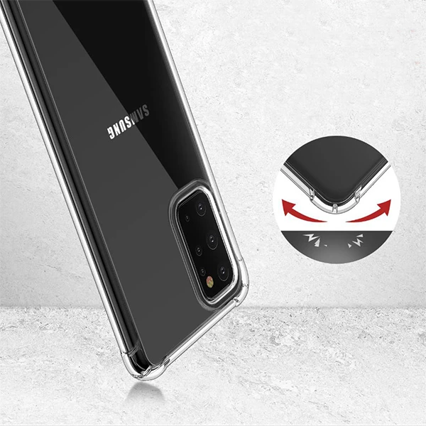 Ally Samsung Galaxy S20+ Plus Anti-Drop Darbe Emici Silikon Kılıf - Şeffaf 2
