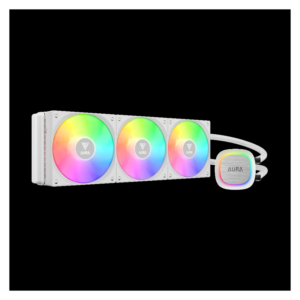 Gamdias Gamdıas Aura GL360 V2 WH White Edition 360mm RGB 3 Fanlı CPU Sıvı Soğutma(1923)