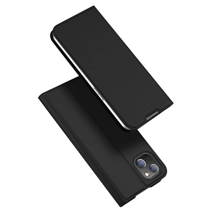 Dux Ducis iPhone 14 Plus 6.7 Kılıf Skin Pro Series Flip Cover Kapaklı Kılıf - Siyah