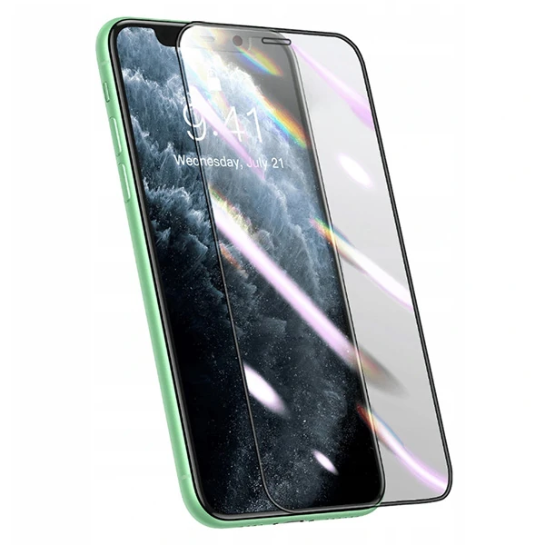 Baseus 0.25MM İPhone 11 Pro- XS-X 3D Curved Full Kaplama Kırılmaz Cam Ekran Koruyucu - Siyah