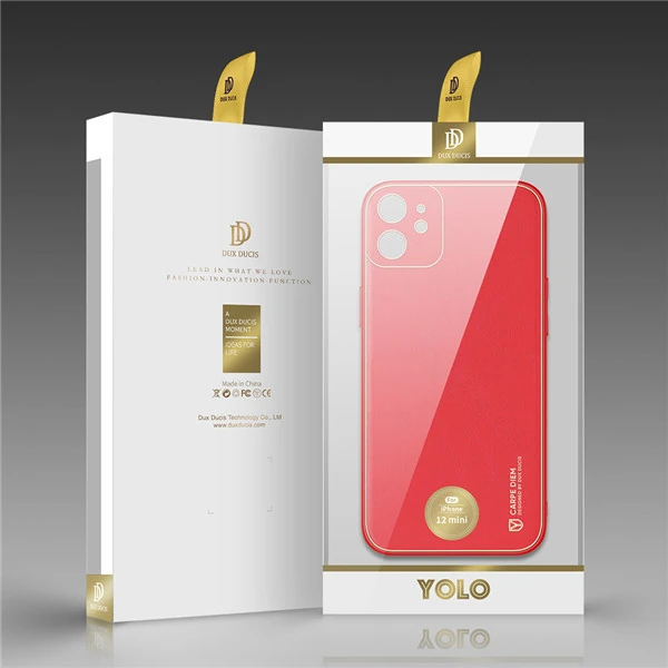 Dux Ducis iPhone 12 mini Kılıf Yolo Series Premium Arka Koruma Kılıf - Kırmızı
