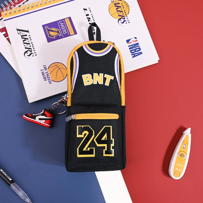 Ally büyük kapasiteli tuval kalemlik kılıf tutucu kalem kutusu - Siyah