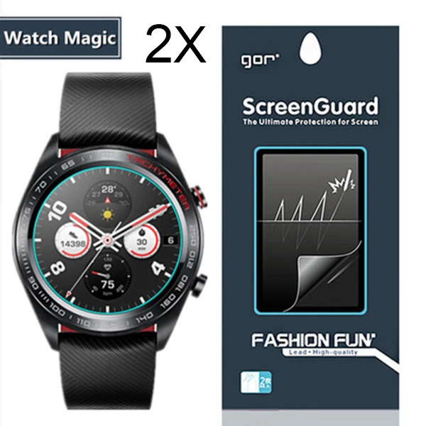 Gor Huawei Watch Magic 2 Darbe Emici Ekran Koruyucu 2 Adet Set - Şeffaf 2