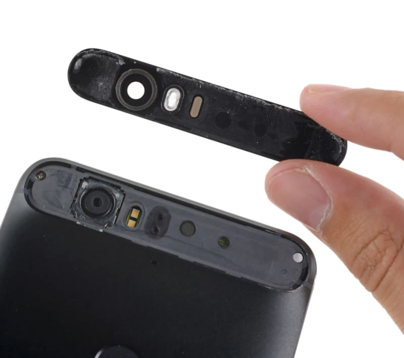 Huawei Nexus 6p Kamera Lens Kapak - Siyah