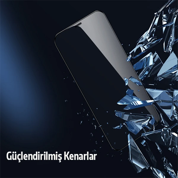 İPhone 12 Mini 2İN1 Full Glue Tempered Cam Ekran Koruyucu +Kamera Lens Set - Siyah