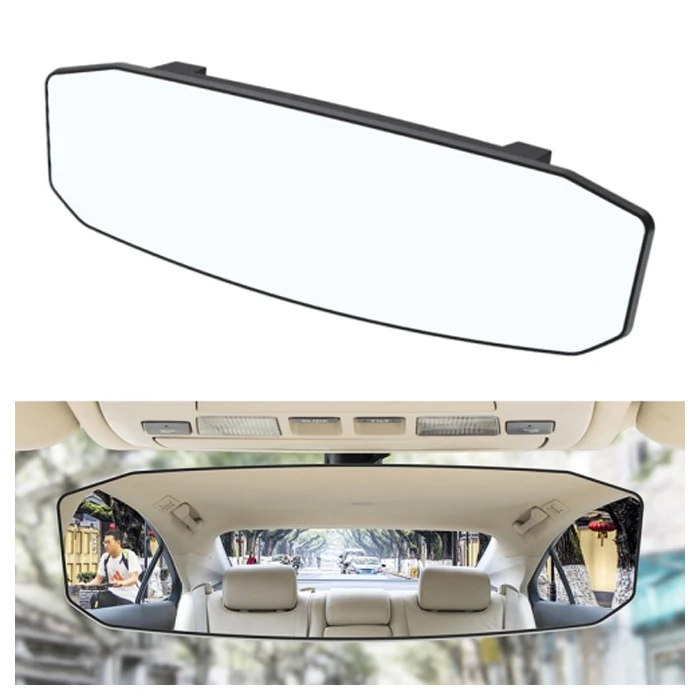 Ally SD-2415 Kavisli Dışbükey Geniş Açılı Araç Dikiz Aynası 299x90mm - Siyah