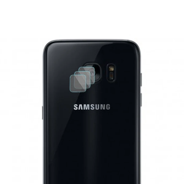 Gor Samsung Galaxy S7 Edge Nano Kamera Koruyucu 3 Adet Set - Şeffaf 2