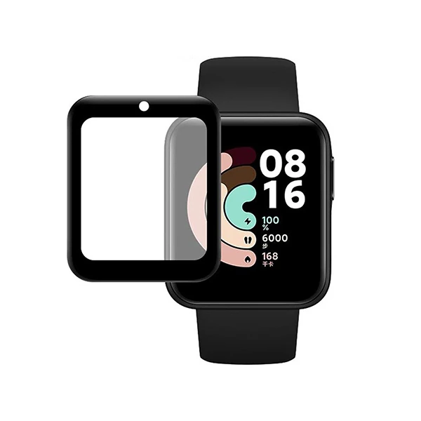 Xiaomi Mi Watch Lite 3D Full Kavisli Pmma Cam Ekran Koruyucu - Siyah