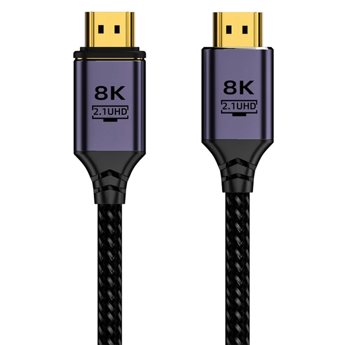 Ally Hdmı to Hdmı 8K HD 2.1UHD Mıknatıs Başlıklı Kablo 1 Metre - Siyah