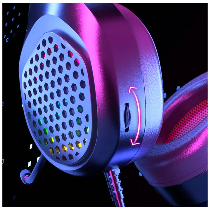 XMOWi R1 Gaming Mikrofonlu RGB Oyuncu Kulaklığı PC- Dizüstü Ve Ps4 - Mavi-Siyah