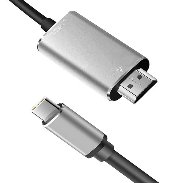 Ally Type-C to HDMİ 4K 60Hz Çevirici Görüntü Kablosu 1.8M - Hdtv Projektör - Siyah