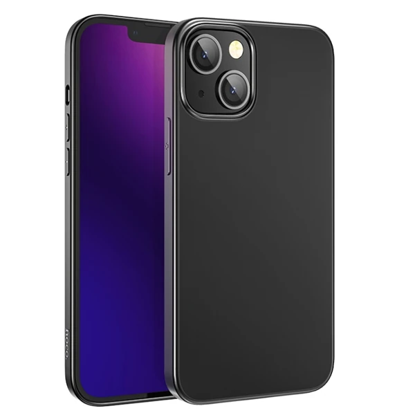 Hoco iPhone 14 Plus 6.7 Kılıf Fascination Serisi Darbe Emici Telefon Kılıfı - Siyah