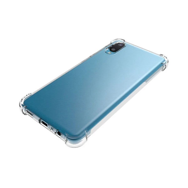 SM Galaxy A02 - M02 Anti-Drop Shockproof Darbe Emici Silikon Kılıf - Şeffaf 2
