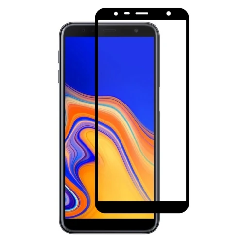 Galaxy J6+ Plus/J4+ Plus 3D Full Kırılmaz Tempered Cam Ekran Koruyucu - Siyah