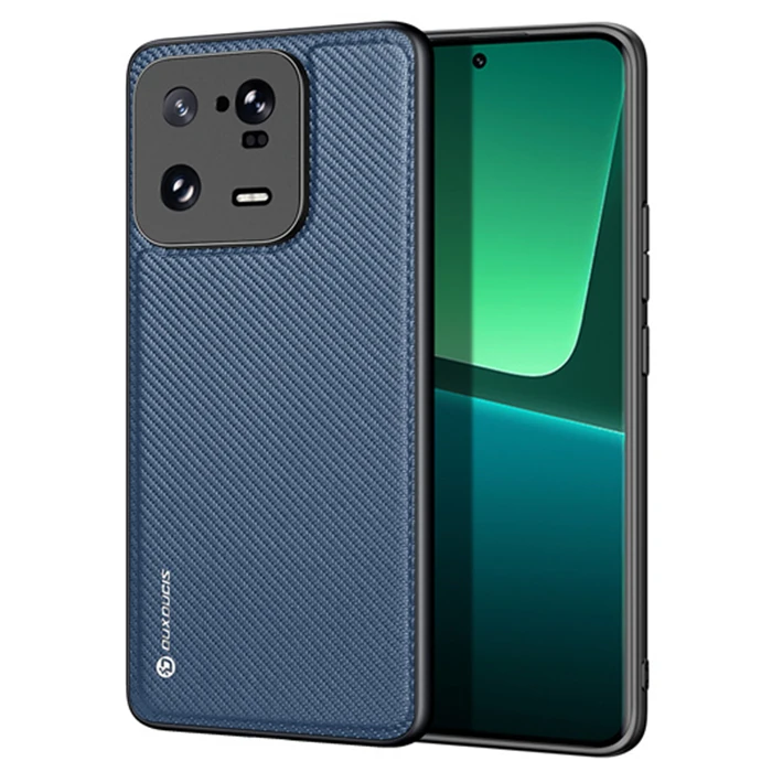 Dux Ducis Xiaomi 13 Pro Fino Serisi Premium Dokuma Silikon Kılıf - Siyah