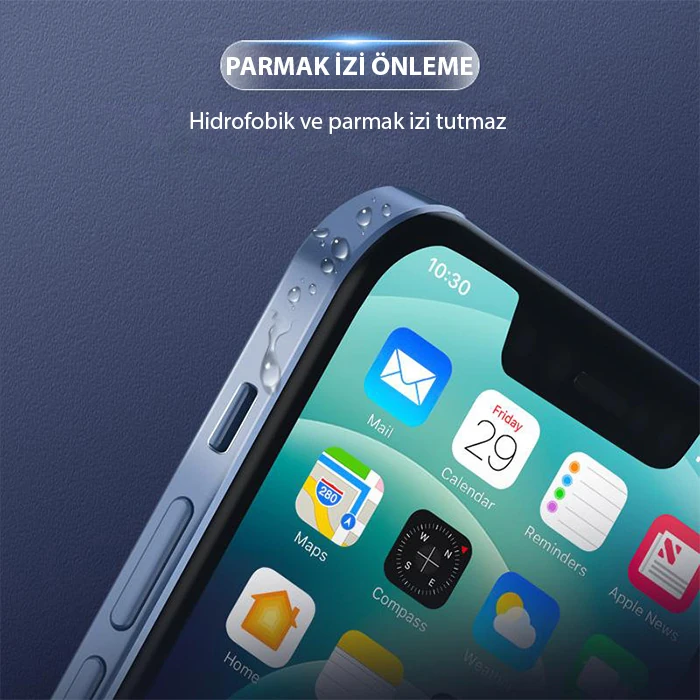 Ally iPhone 14 Pro Hidrojel Hayalet Yan Alt Üst Kaplama Koruyucu Film - Şeffaf 2