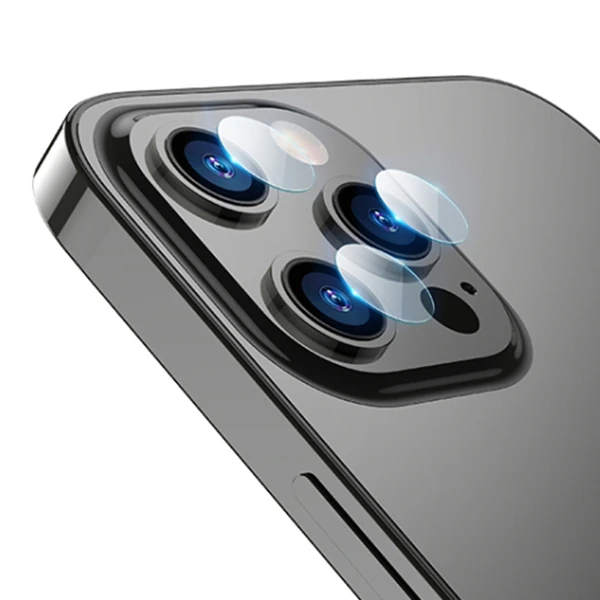 Ally İPhone 13 Pro-13 Pro Max Tempered Glass Cam Kamera Koruyucu - Şeffaf 2