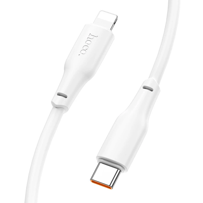 Hoco X93 Force 20W Type-C to iPhone Lightning-C Ultra Hızlı Şarj ve Data Kablosu - Beyaz