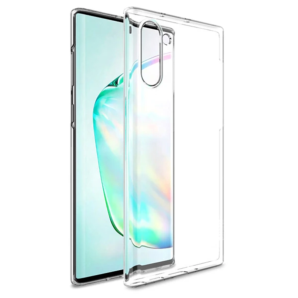 Ally Samsung Galaxy Note 10 Ultra Slim Fit Şeffaf Silikon Kılıf - Şeffaf 2