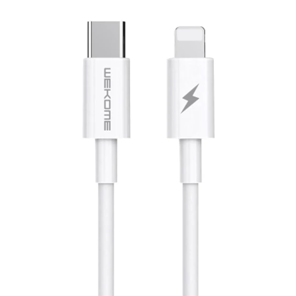 Wekome Type-C TO iPhone PD 20W Hızlı Şarj Kablosu 1.2M - Beyaz