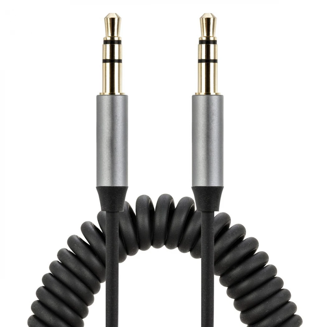 Griffin Spiral Araç Ses Aktarım Kablosu Aux Kablo 2/3mm - Siyah