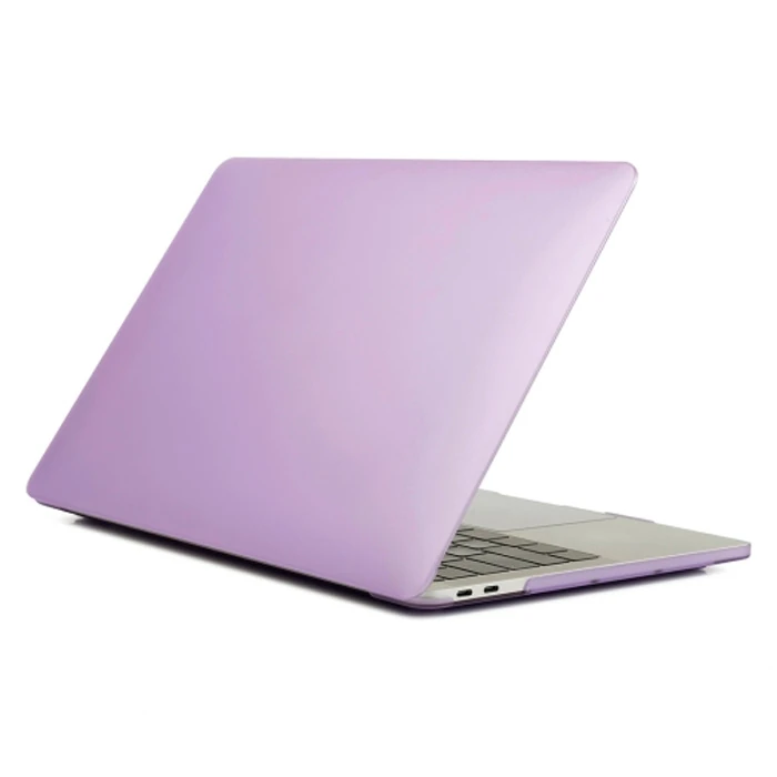 Macbook Pro 13 2020 A2251 A2289 Kristal Kapak Koruma Kılıf-A1706-A1708-A1989-A2159 Kılıf - Mor