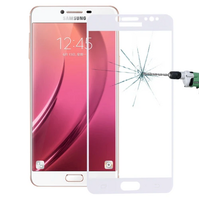 SM Galaxy C8 J7+ Plus 3D Full Kaplama Kırılmaz Cam Ekran Koruyucu
